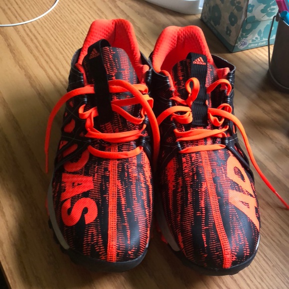 neon orange adidas shoes